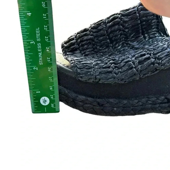 Torgeis Womens Neith FEI1073 Black Wedge Slide Sandals Size 8 - Picture 3 of 11